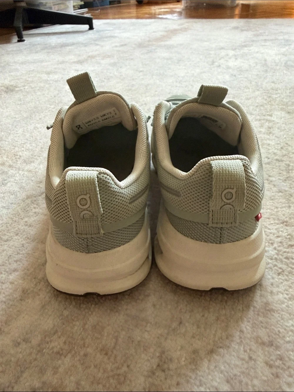 On Running Kid’s Cloud 6 Sneaker in Sage Green